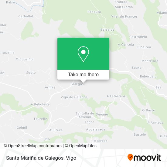 Santa Mariña de Galegos map