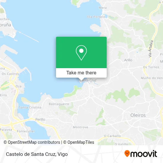 Castelo de Santa Cruz map