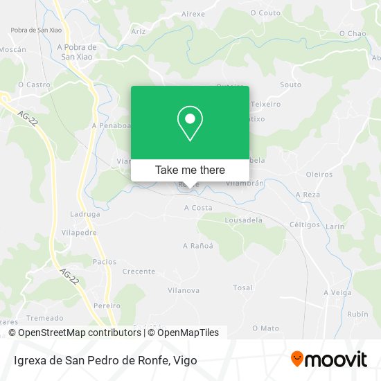 Igrexa de San Pedro de Ronfe map