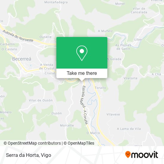 Serra da Horta map