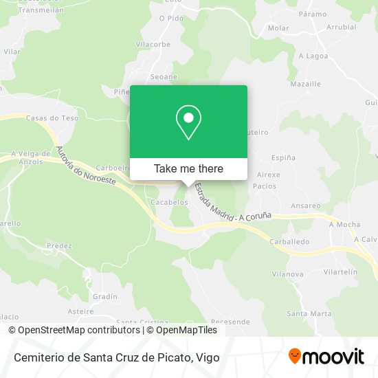 Cemiterio de Santa Cruz de Picato map