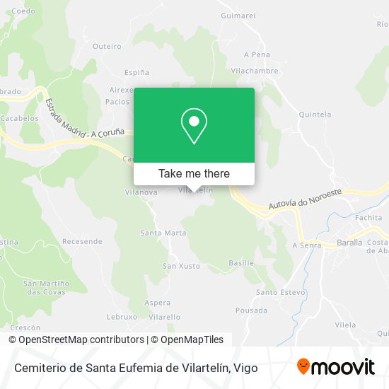 Cemiterio de Santa Eufemia de Vilartelín map