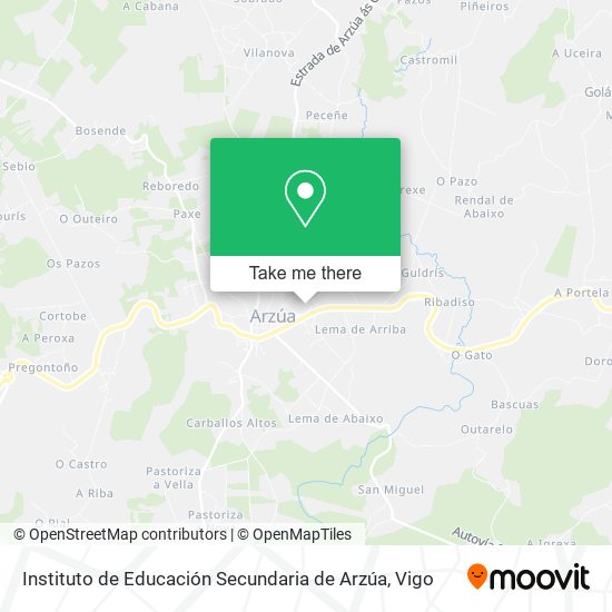 Instituto de Educación Secundaria de Arzúa map