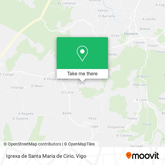 Igrexa de Santa María de Cirio map