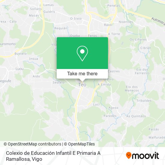 mapa Colexio de Educación Infantil E Primaria A Ramallosa