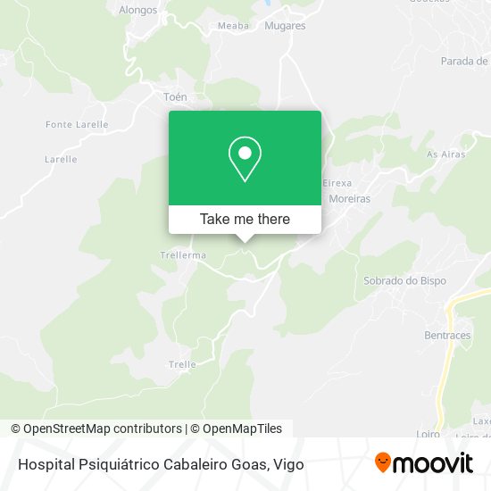 Hospital Psiquiátrico Cabaleiro Goas map