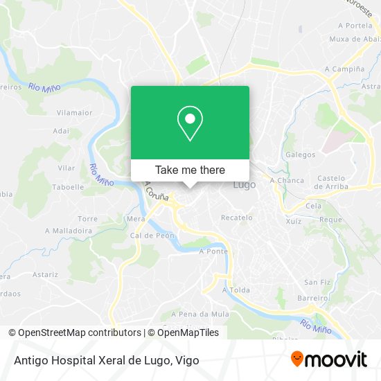 Antigo Hospital Xeral de Lugo map