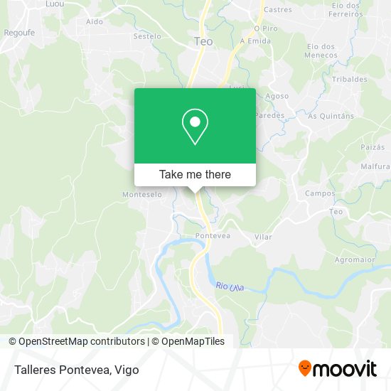 Talleres Pontevea map