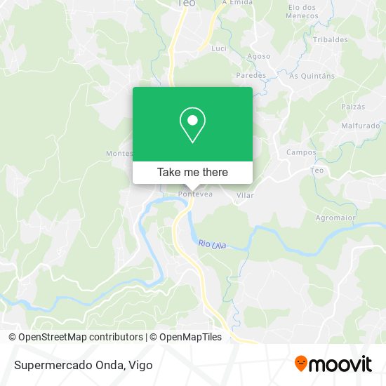 Supermercado Onda map