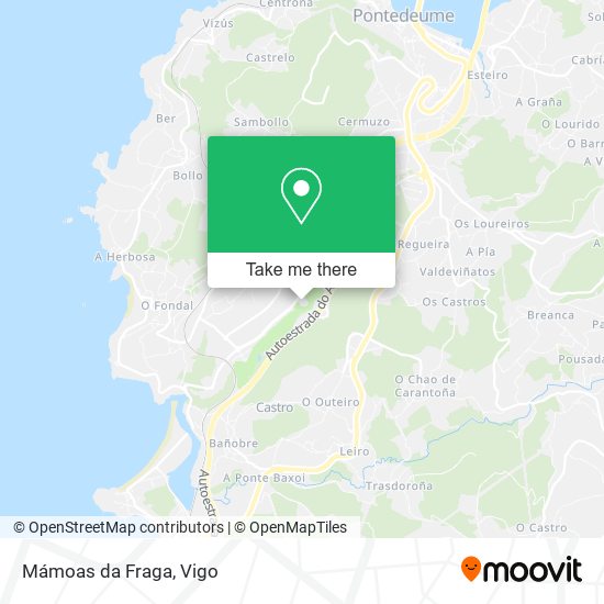 Mámoas da Fraga map