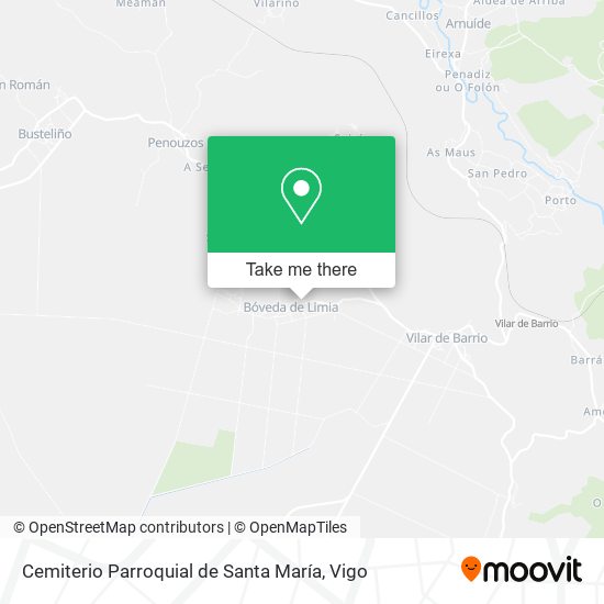 Cemiterio Parroquial de Santa María map