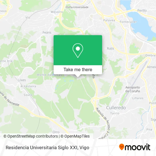 Residencia Universitaria Siglo XXI map