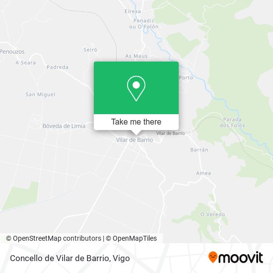 mapa Concello de Vilar de Barrio