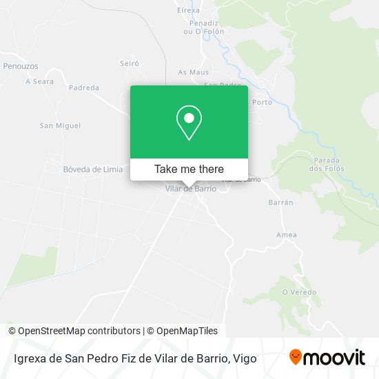 Igrexa de San Pedro Fiz de Vilar de Barrio map