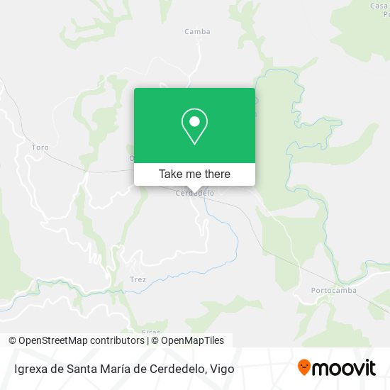 Igrexa de Santa María de Cerdedelo map
