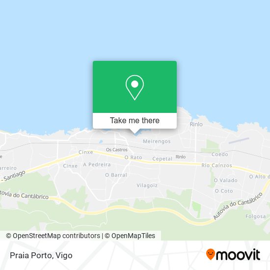 Praia Porto map