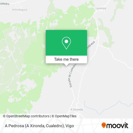 A Pedrosa (A Xironda, Cualedro) map