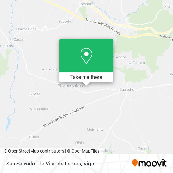 San Salvador de Vilar de Lebres map