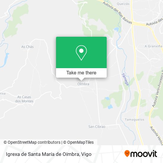 Igrexa de Santa María de Oímbra map