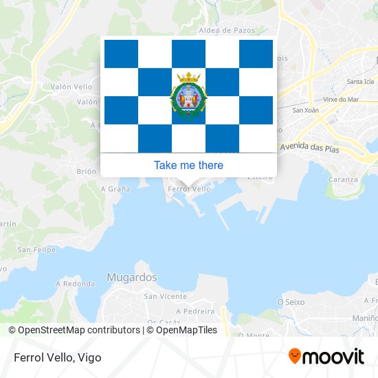 mapa Ferrol Vello