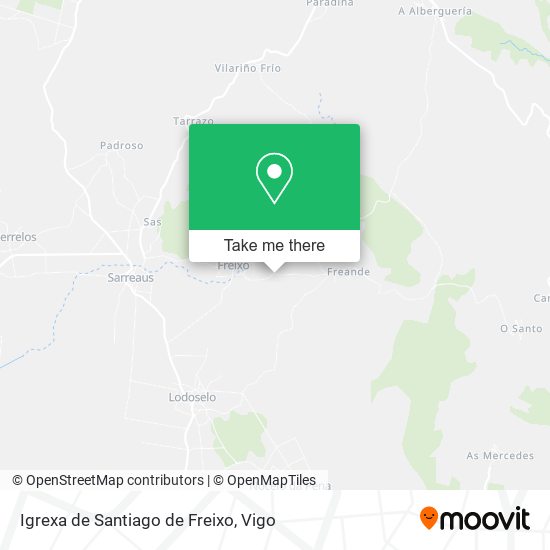 Igrexa de Santiago de Freixo map