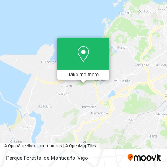 Parque Forestal de Monticaño map