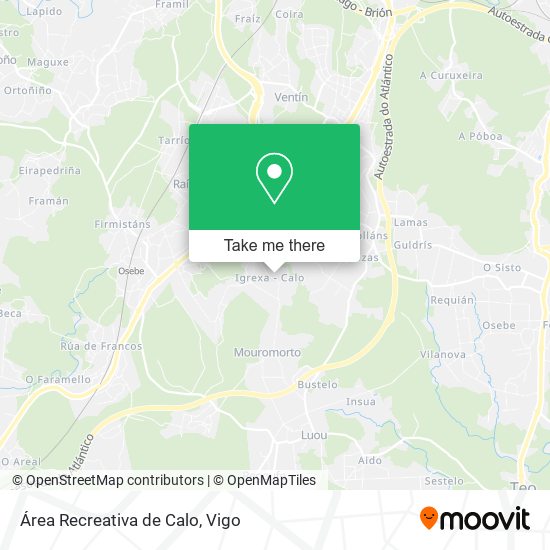 Área Recreativa de Calo map