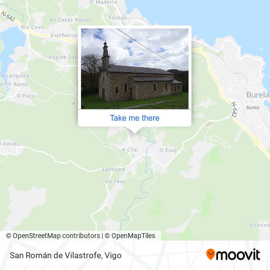 San Román de Vilastrofe map