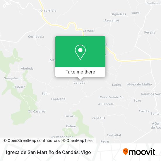 Igrexa de San Martiño de Candás map
