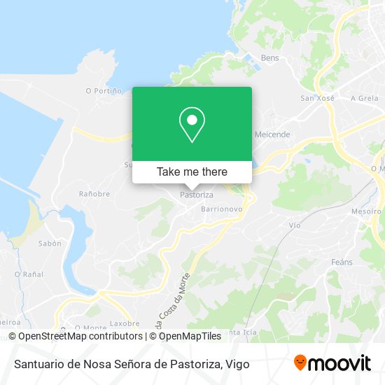Santuario de Nosa Señora de Pastoriza map