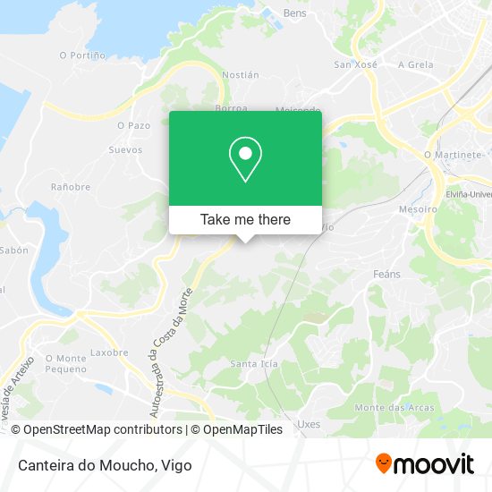 Canteira do Moucho map