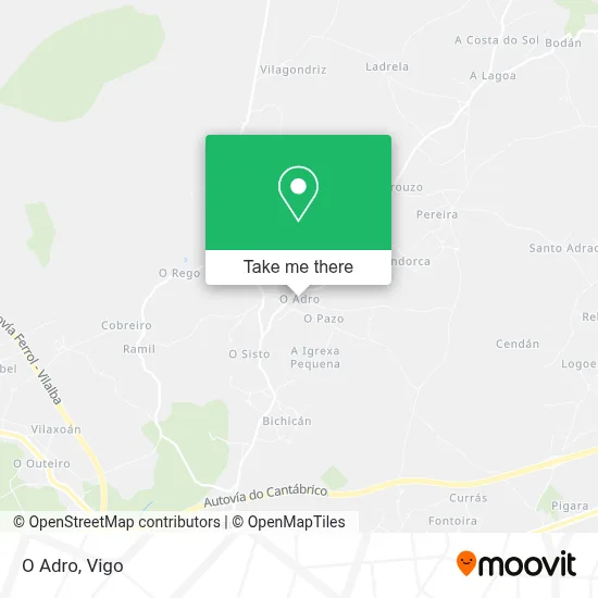 O Adro map
