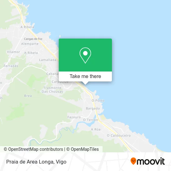 Praia de Area Longa map