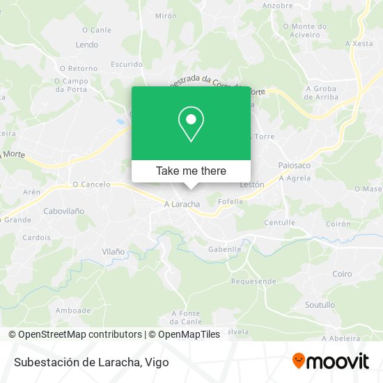 Subestación de Laracha map