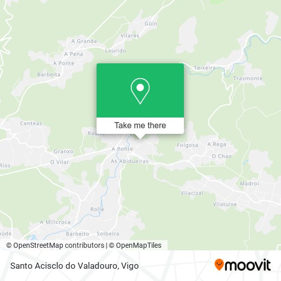 Santo Acisclo do Valadouro map