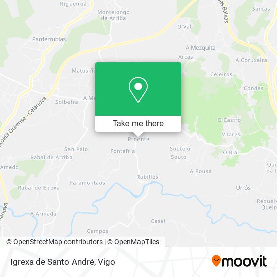 Igrexa de Santo André map