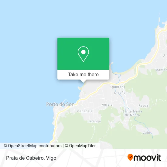 Praia de Cabeiro map