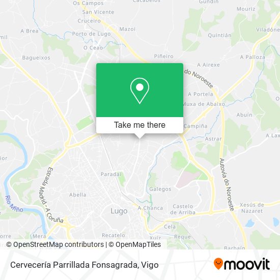 mapa Cervecería Parrillada Fonsagrada