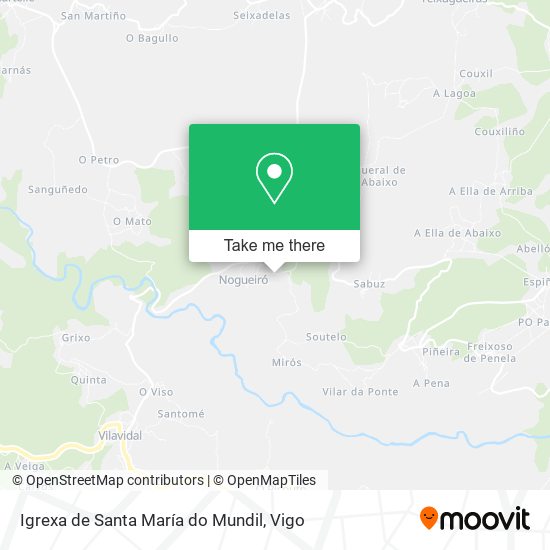 mapa Igrexa de Santa María do Mundil