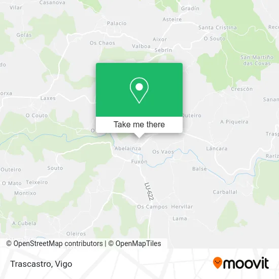 Trascastro map