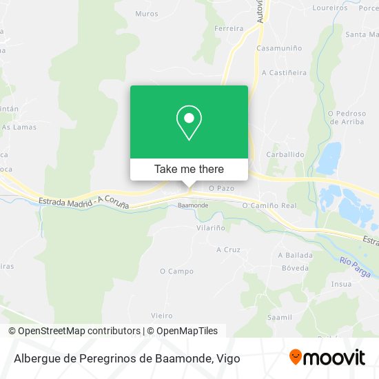 Albergue de Peregrinos de Baamonde map