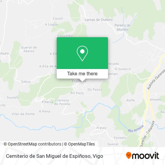 Cemiterio de San Miguel de Espiñoso map