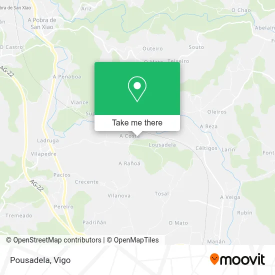 Pousadela map