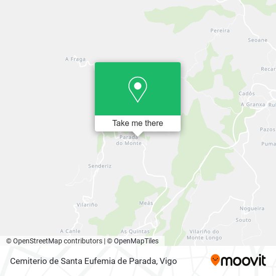 Cemiterio de Santa Eufemia de Parada map