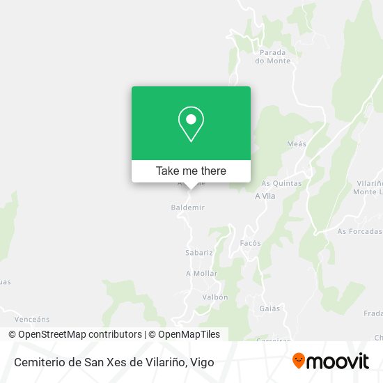 Cemiterio de San Xes de Vilariño map