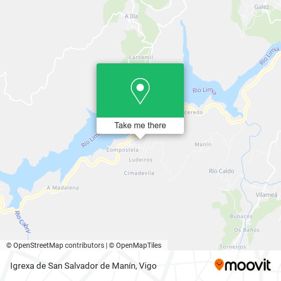 Igrexa de San Salvador de Manín map