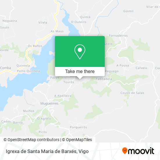 Igrexa de Santa María de Barxés map