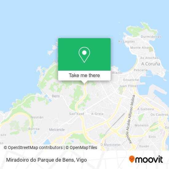Miradoiro do Parque de Bens map