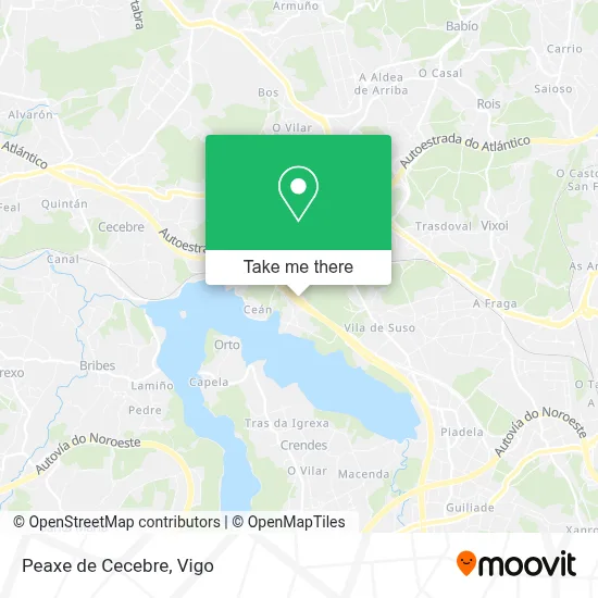 Peaxe de Cecebre map