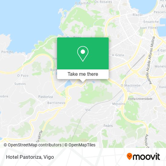 Hotel Pastoriza map